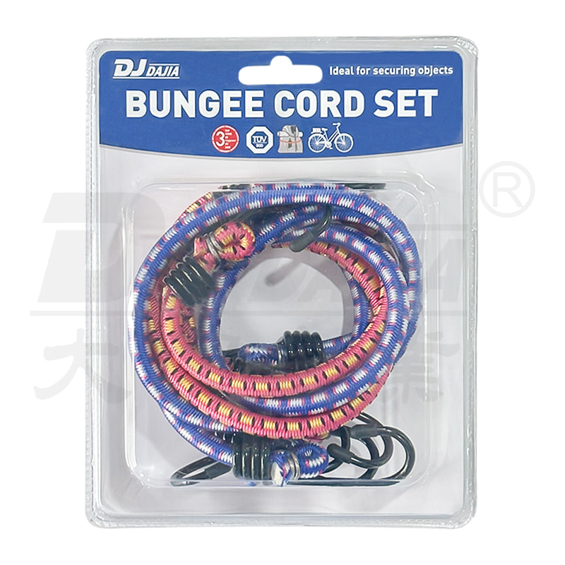 Kord bungee 8mm dengan cangkuk keluli, tali bungee bulat untuk basikal
